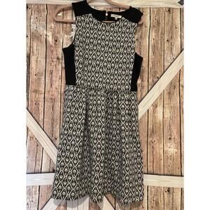Womens Madewell black and white knit dress sz M #298‎